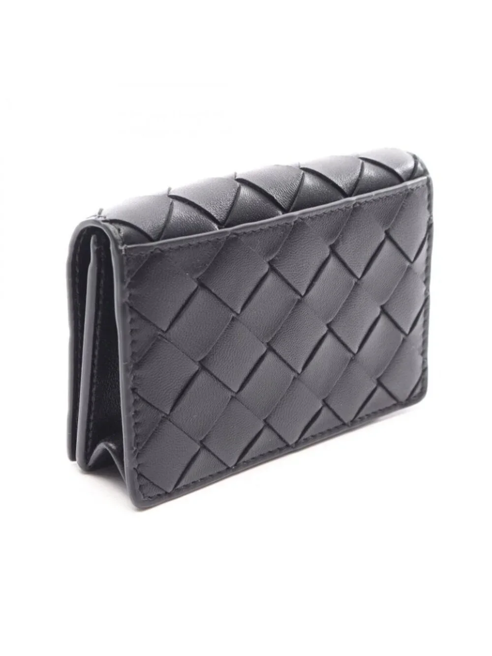 Bottega Veneta Card Case Intrecciato Leather